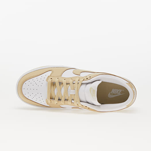 white and gold nike shoes