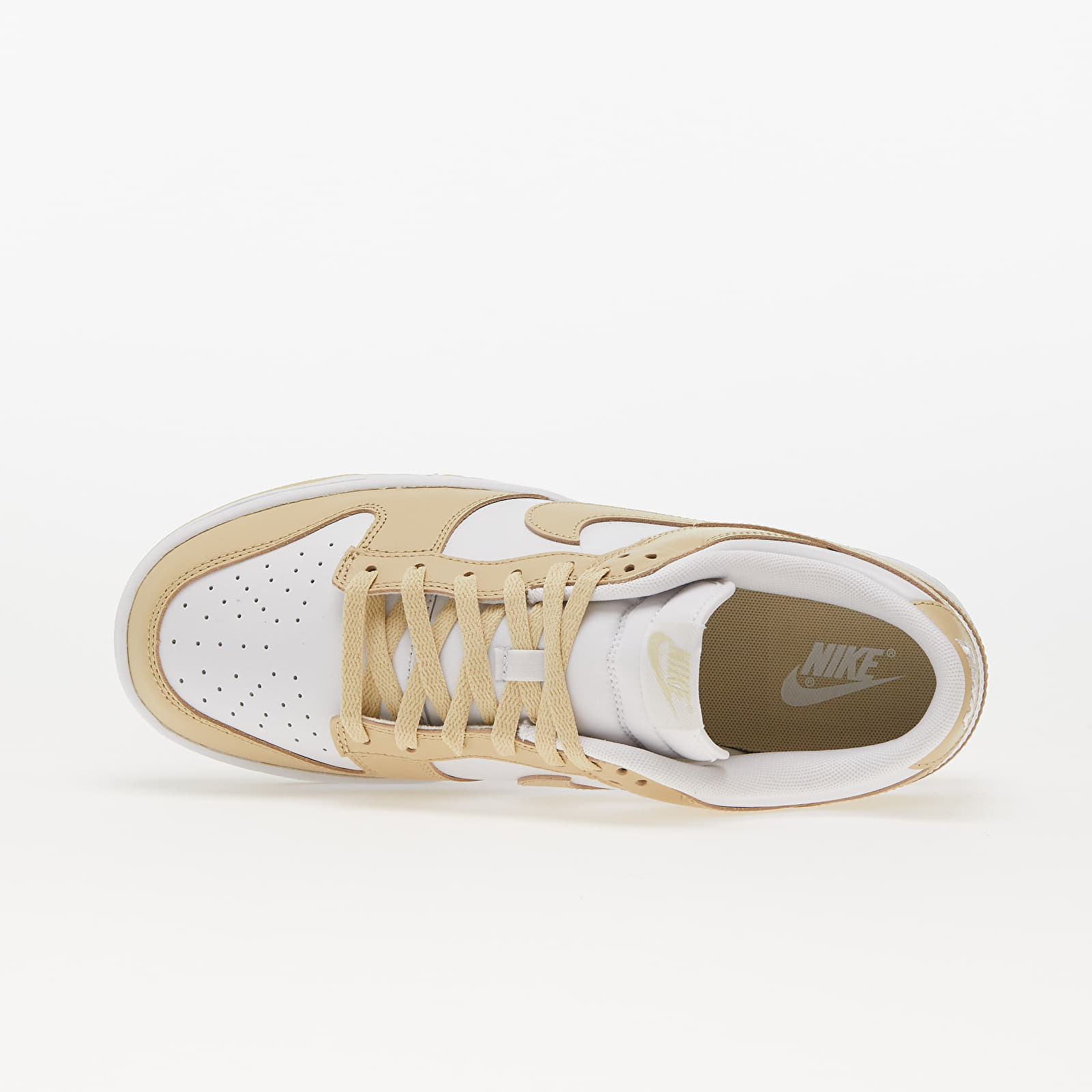 White gold nike dunks top