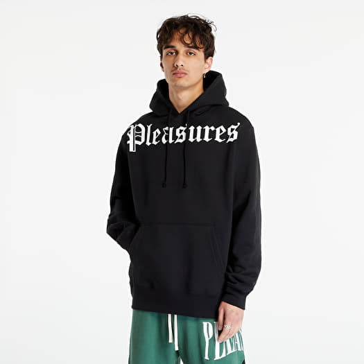 Pleasures black hoodie discount
