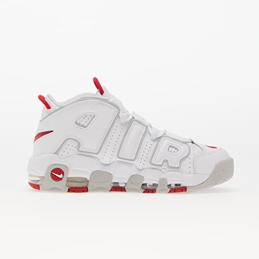 Men s sneakers and shoes Nike Air More Uptempo 96 White University Red Grey Fog Queens