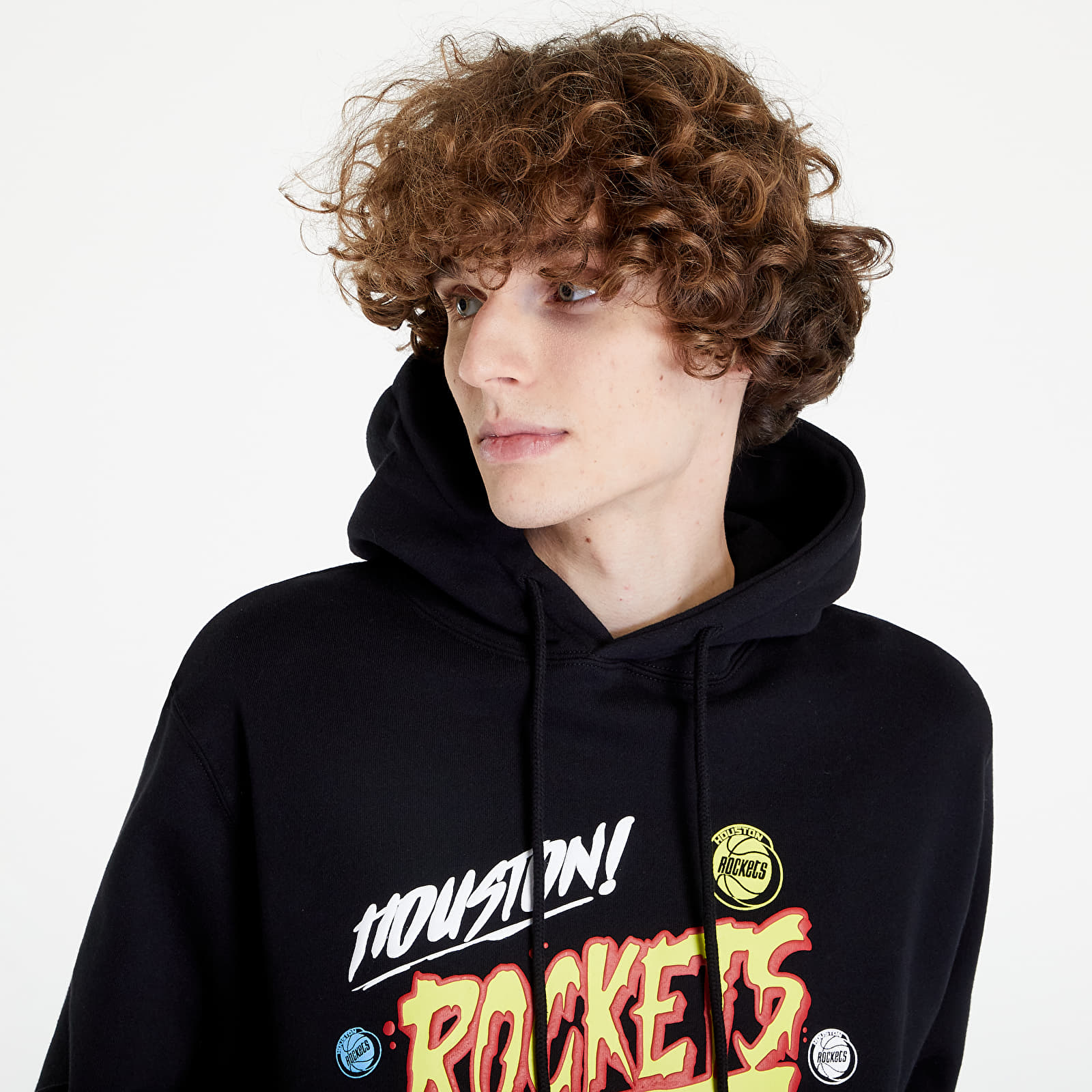 Mikiny Mitchell & Ness Slap Sticker Hoodie Black