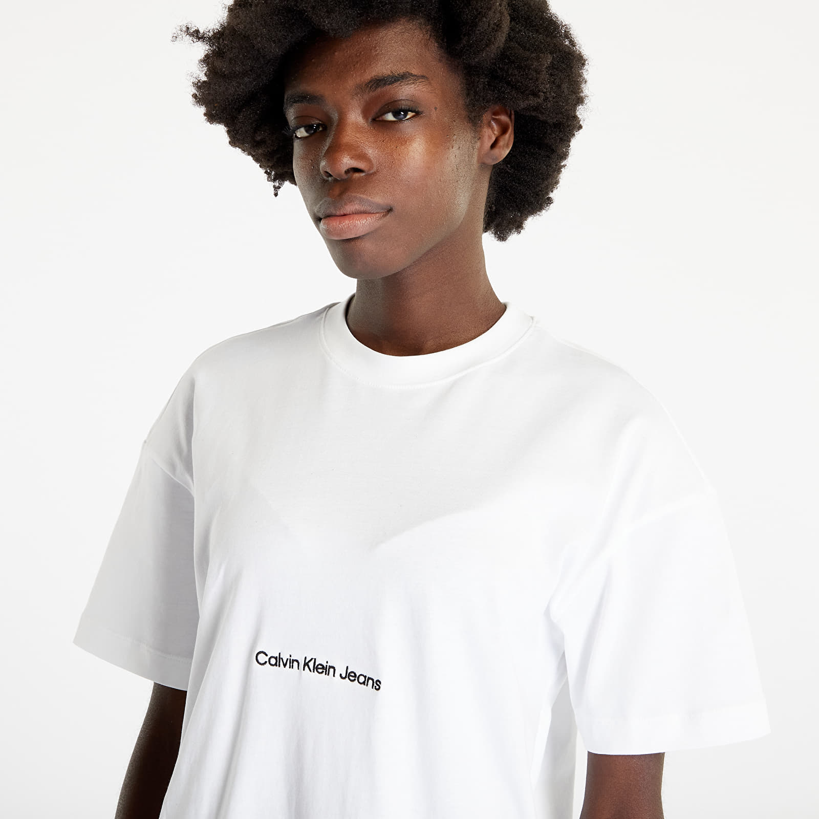 Calvin klein jeans white t shirt sales