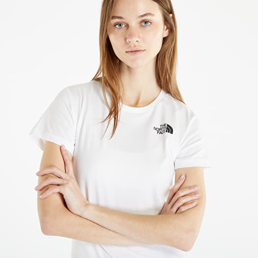 T Shirts The North Face S S Red Box Tee TNF White Queens