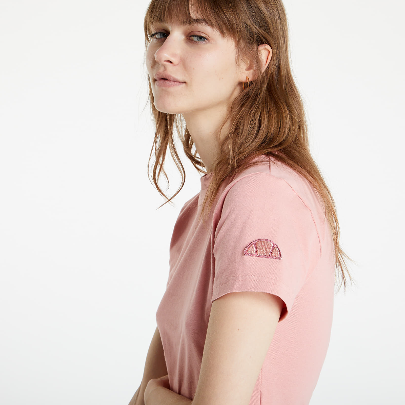 T-shirts ellesse T-Shirt Dropper Crop T-Shirt Pink