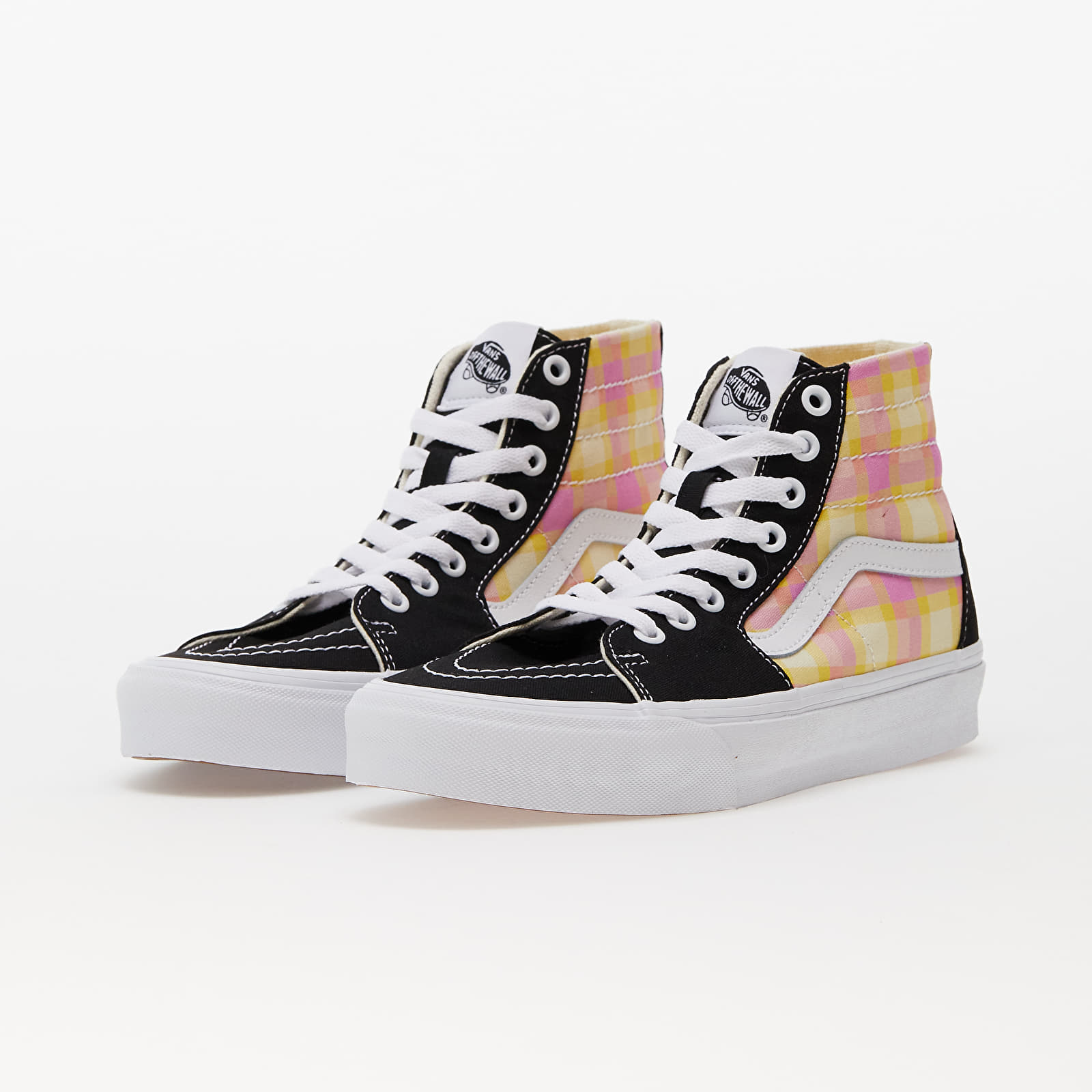 Men's sneakers and shoes Vans SK8-Hi Tapered Pastel Picnic Pink Plaid