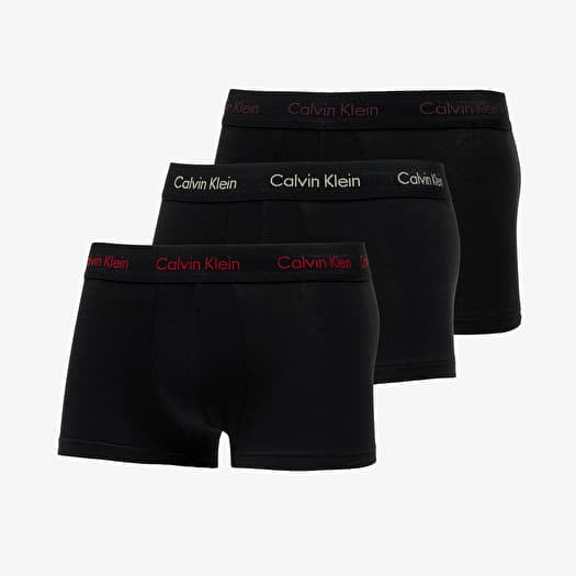 Boxer shorts Calvin Klein Cotton Stretch Low Rise Trunk 3 Pack Black Queens