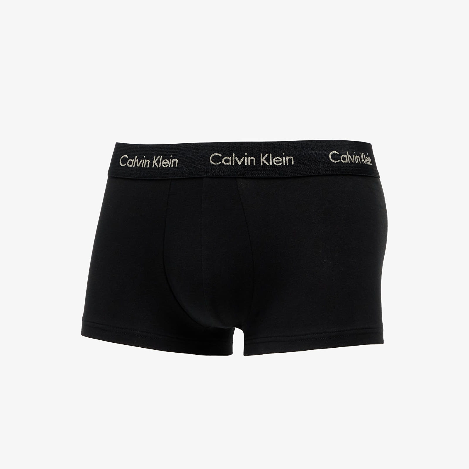 Bokseru Ŕorti Calvin Klein Cotton Stretch Low Rise Trunk 3-Pack Black