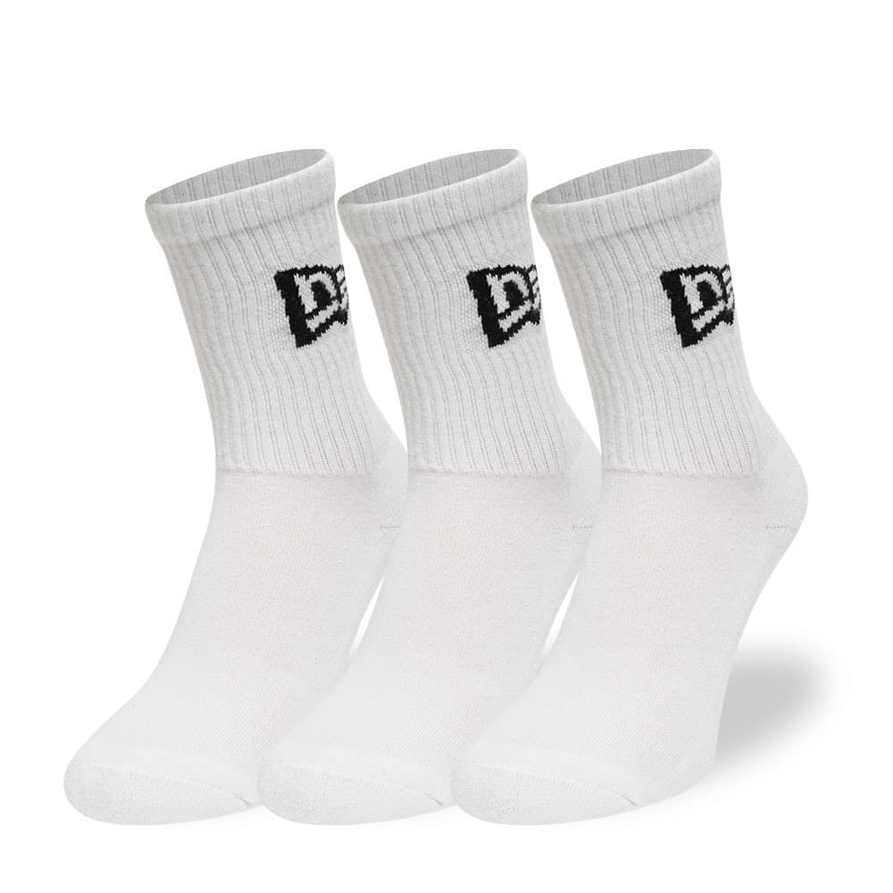 Sokker New Era Flag Crew 3-Pack White