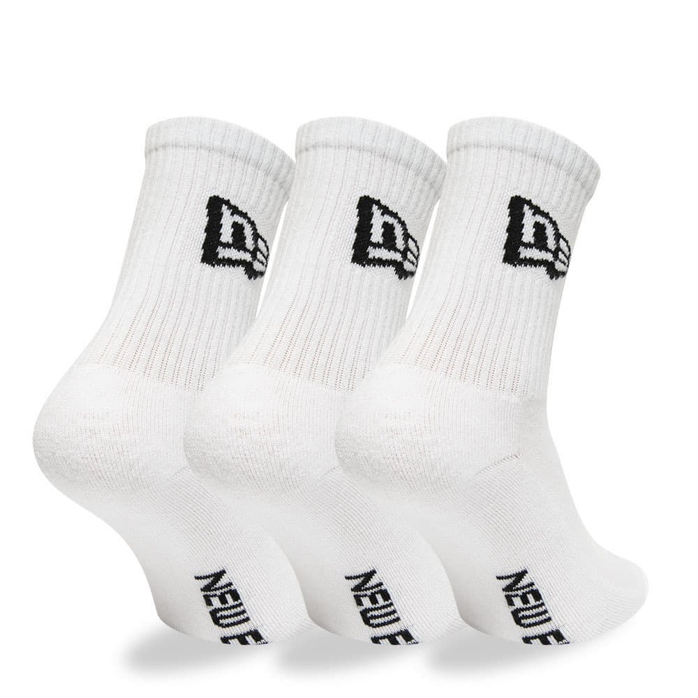 Sokker New Era Flag Crew 3-Pack White