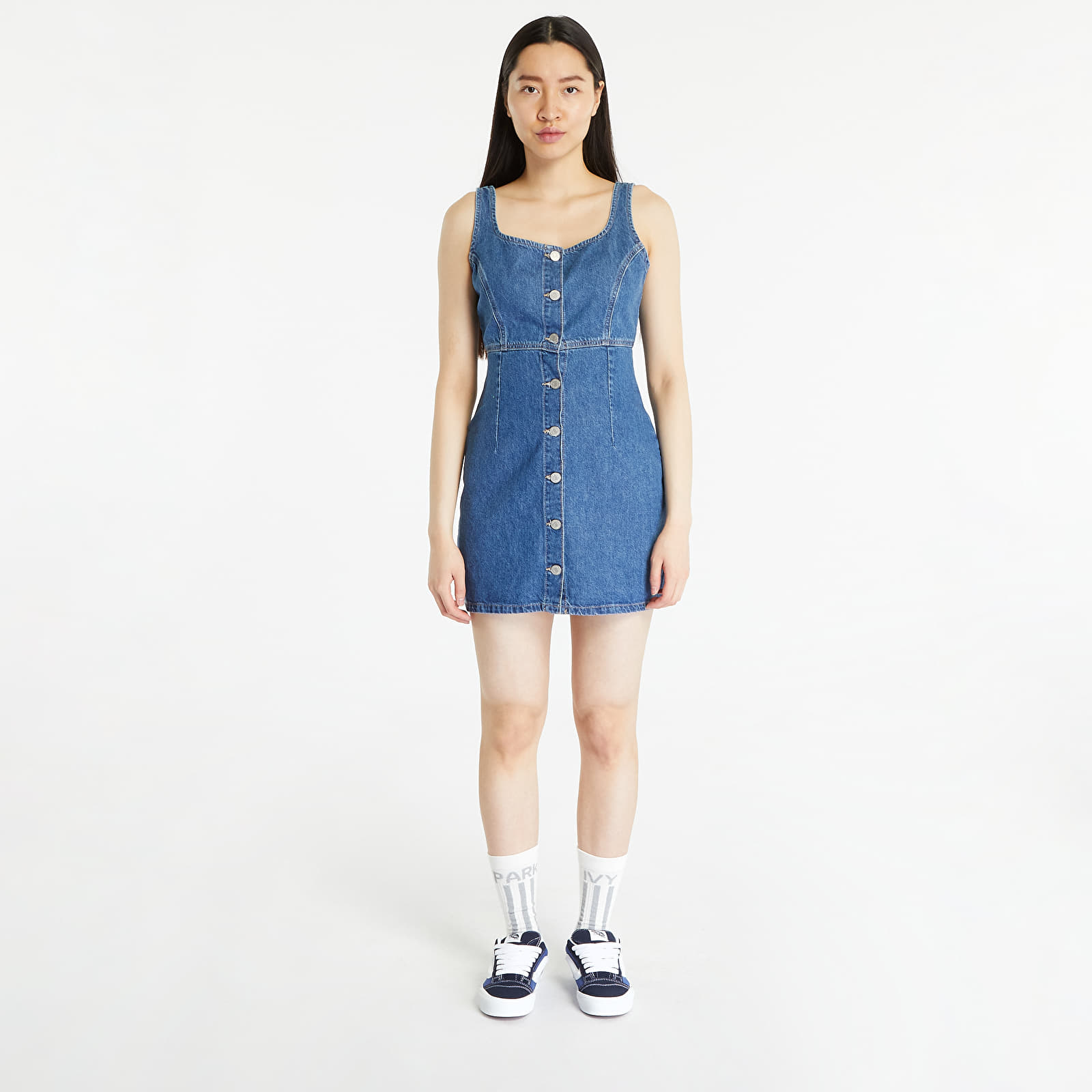 Kleider TOMMY JEANS Slim Fit Dress Bf Denim Medium