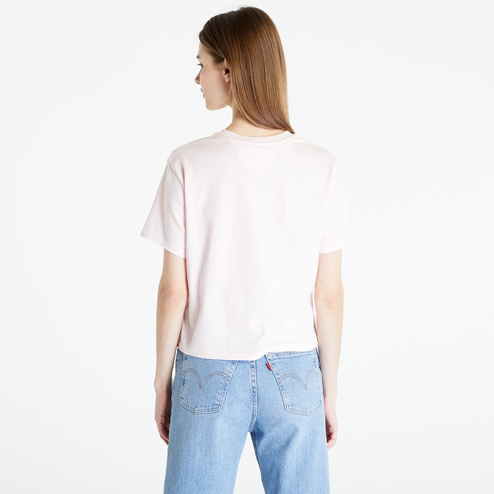 T-paidat TOMMY JEANS Classic Serif Linear T-Shirt Pink