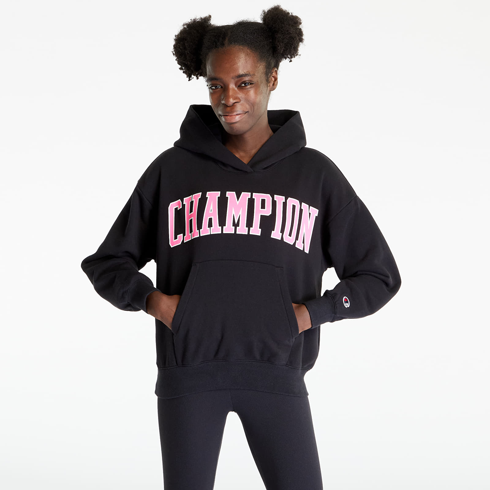 Регланы и толстовки Champion Hooded Sweatshirt Black