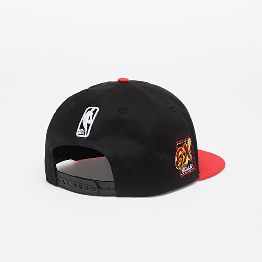 Chicago Bulls New Era Black & White 9FIFTY Snapback Hat