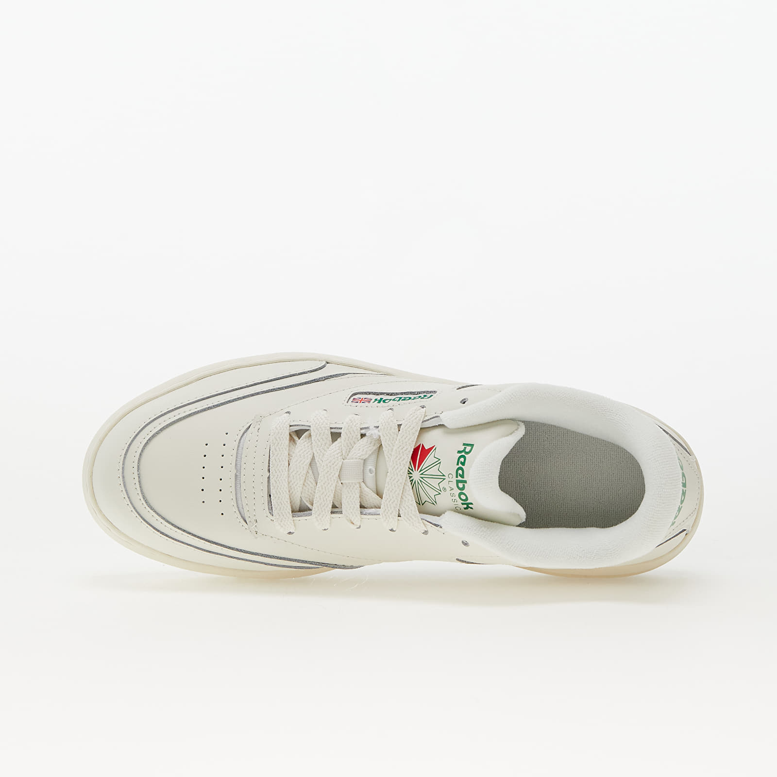 Women's sneakers and shoes Reebok Club C Extra Chalk/ Chalk/ Glen Green