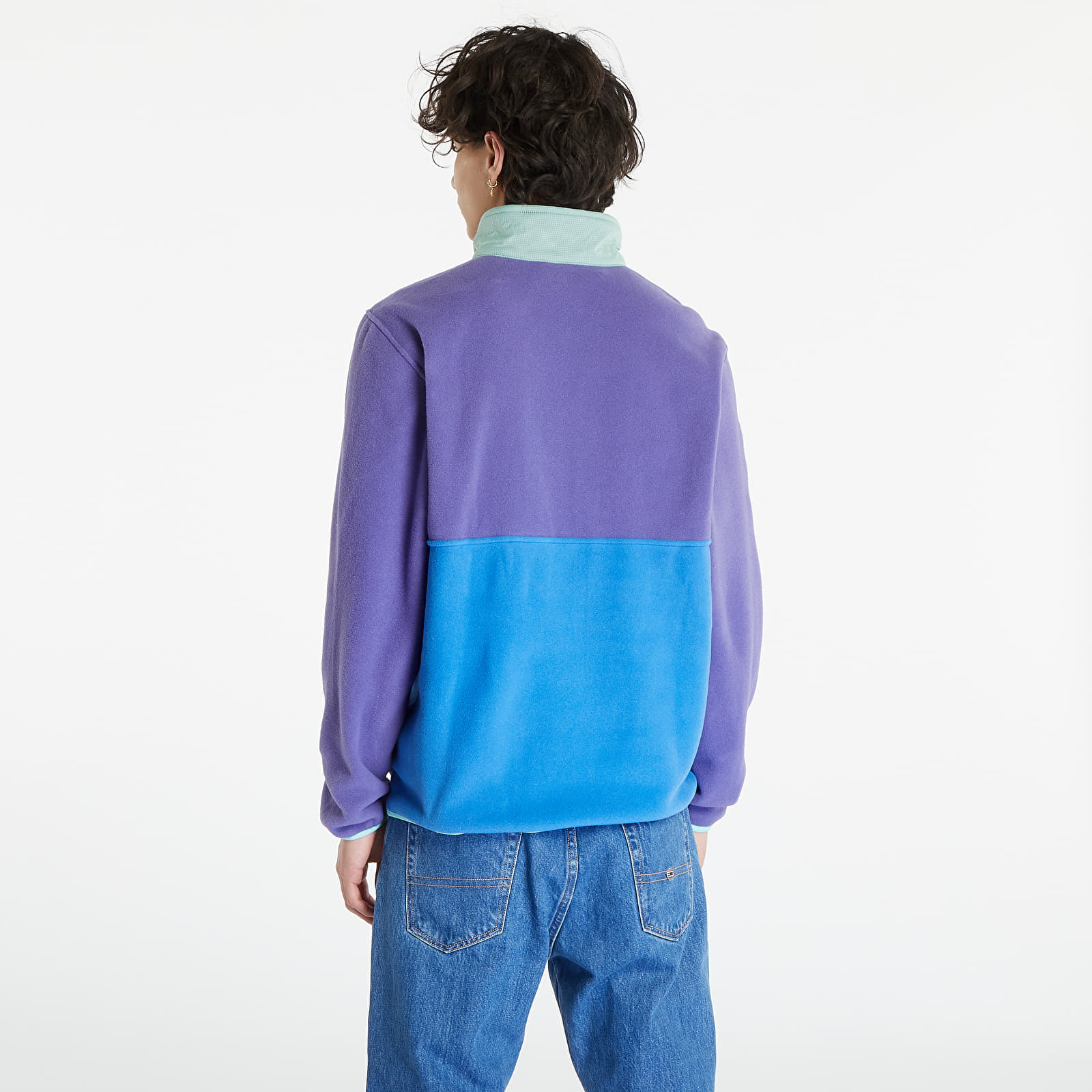 Hoodies och sweatshirts Patagonia M's Microdini 1/2 Zip P/O Bayou Blue