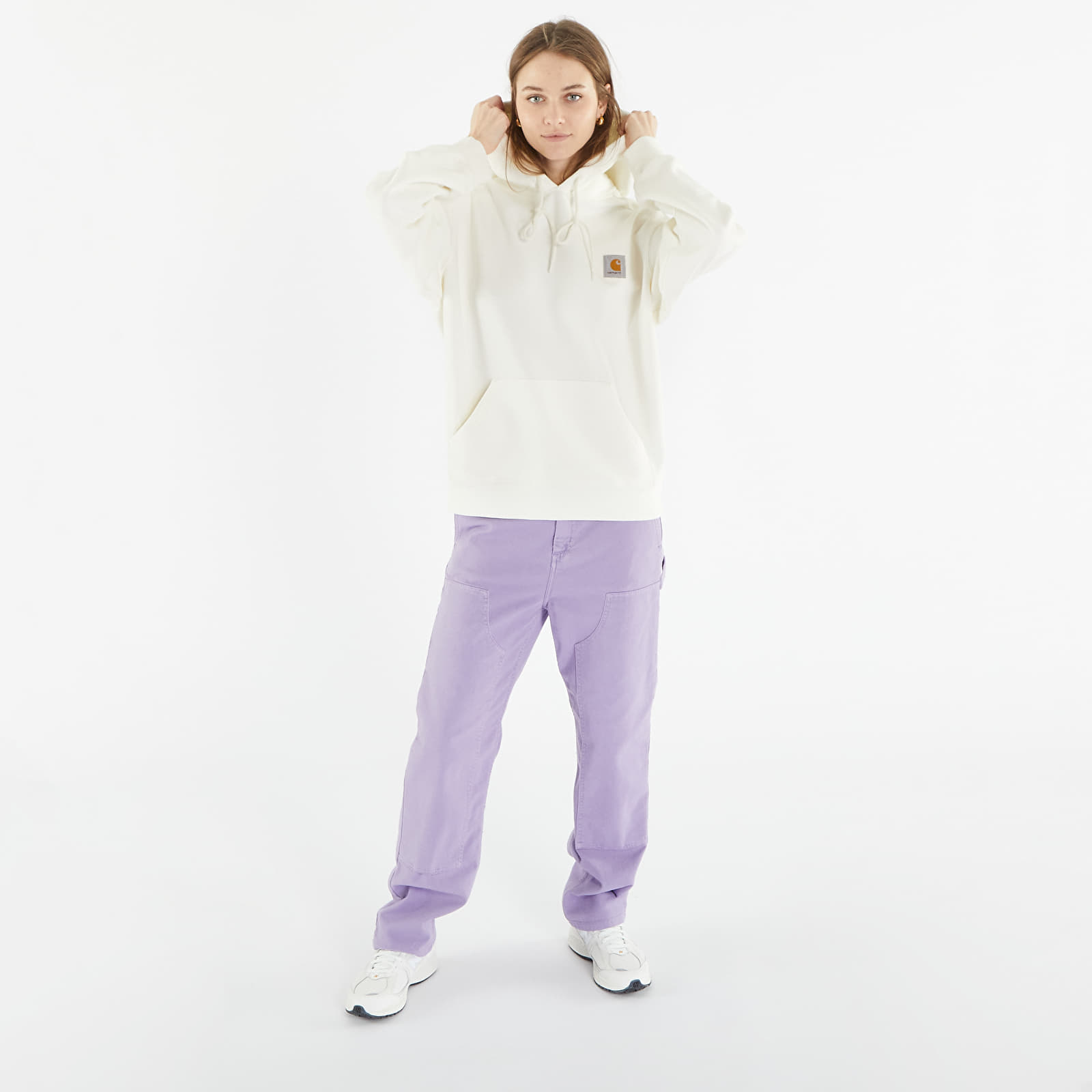 Mikinas ar kapuci un sporta krekli Carhartt WIP Hooded Nelson Sweatshirt UNISEX Wax Garment Dyed