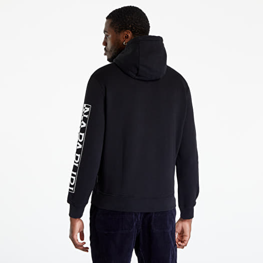 Black napapijri store hoodie