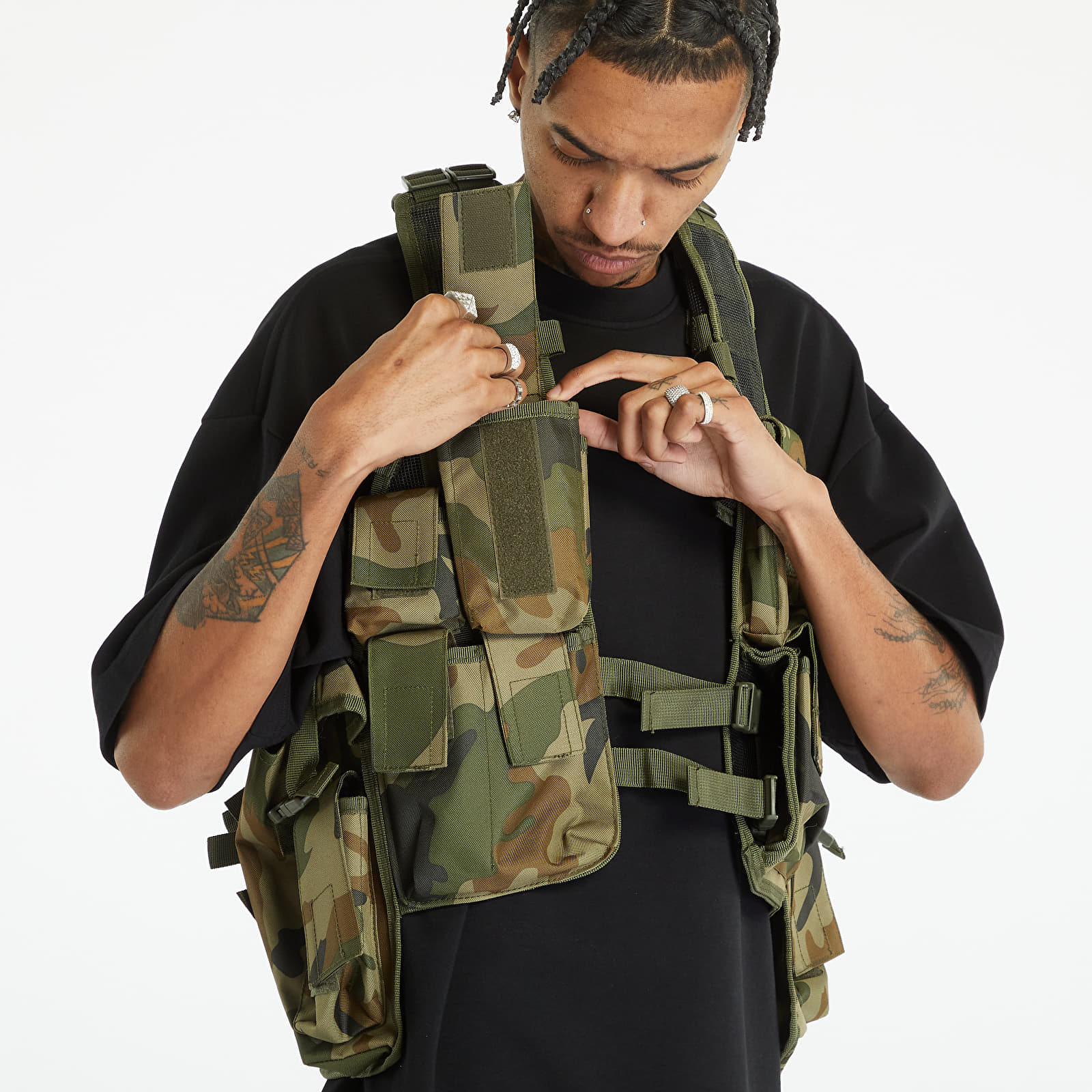 Kamizelki Urban Classics Tactical Vest Camo Green