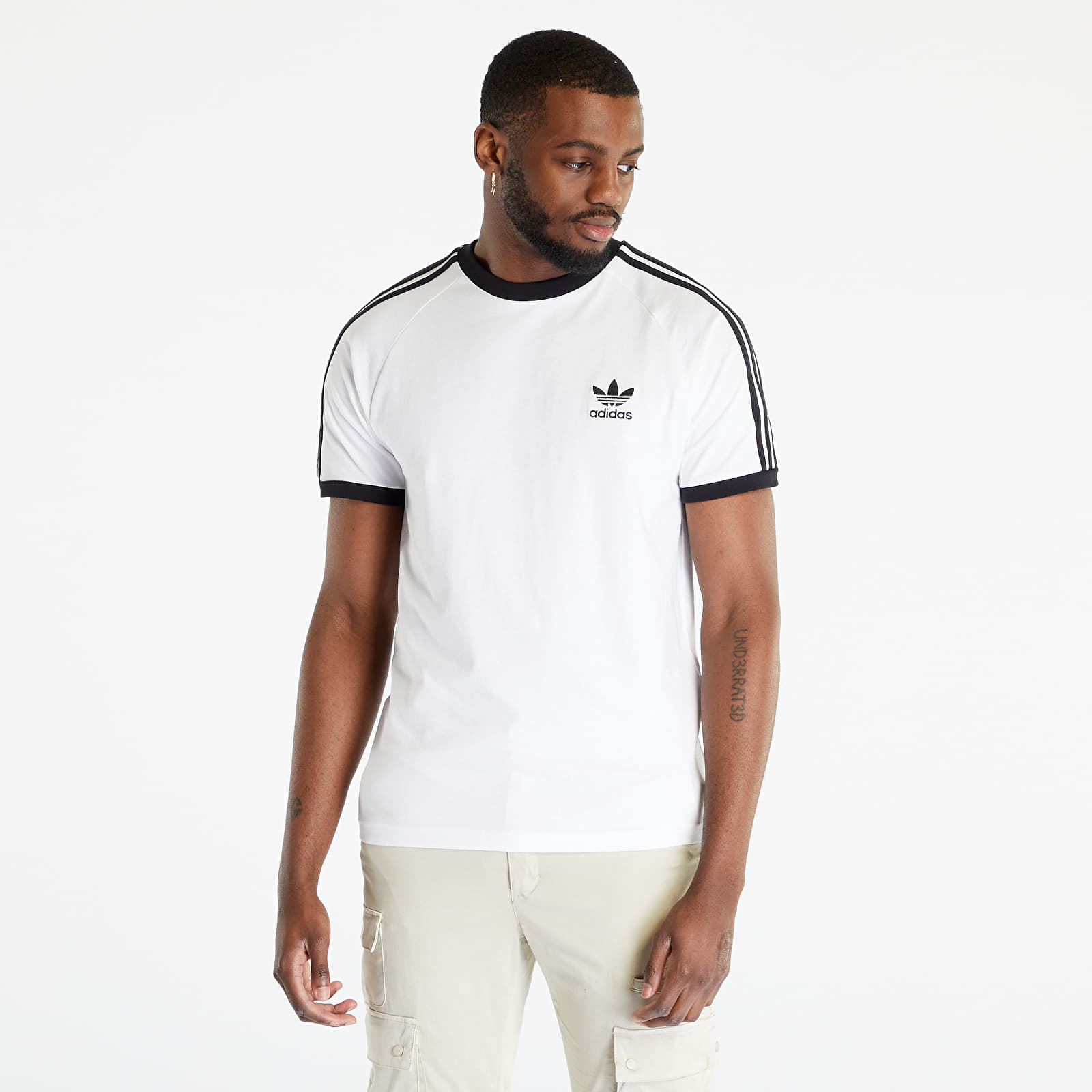 Tricou adidas Originals 3-Stripes Short Sleeve Tee White