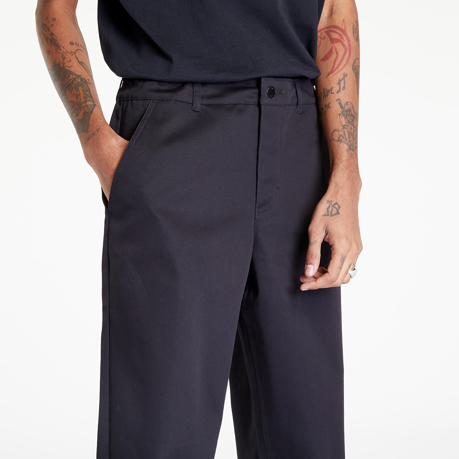 Püksid Nike Life Men's Unlined Cotton Chino Pants Black/ White
