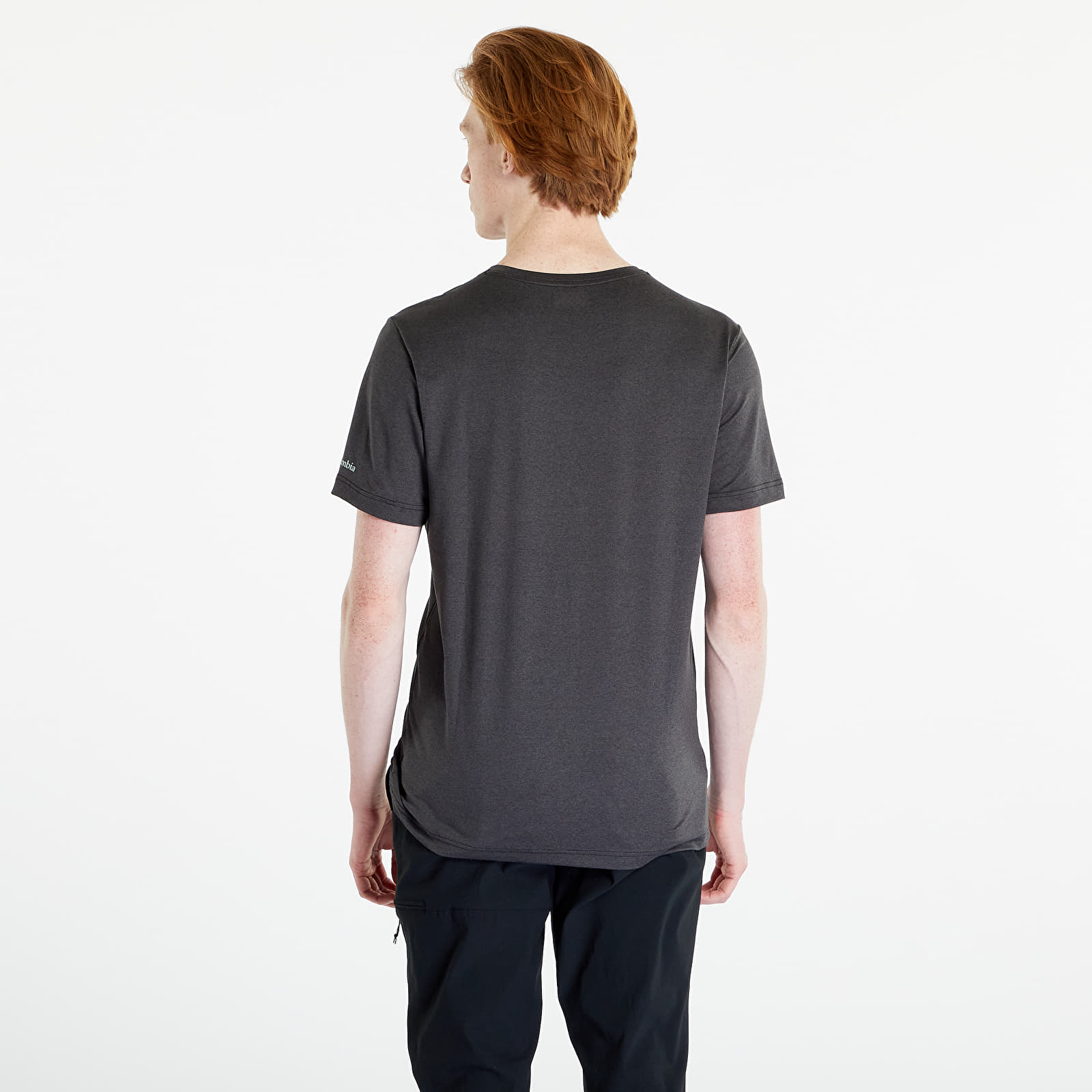 T-Shirts Columbia Tech Trail™ Front Graphic Short Sleeve Tee Black Heather/ Tes