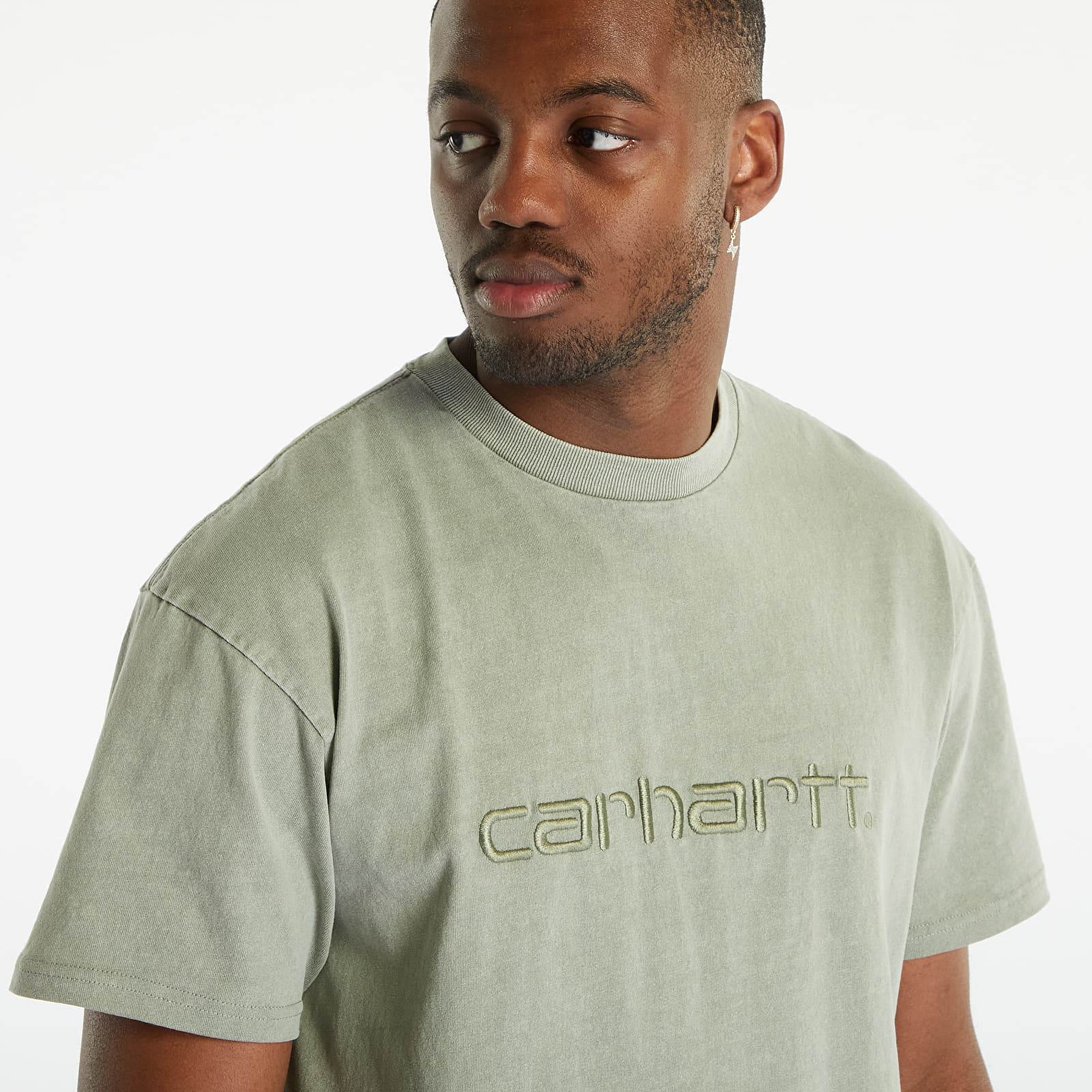 T-krekli Carhartt WIP Duster Short Sleeve T-Shirt UNISEX Yucca Garment Dyed