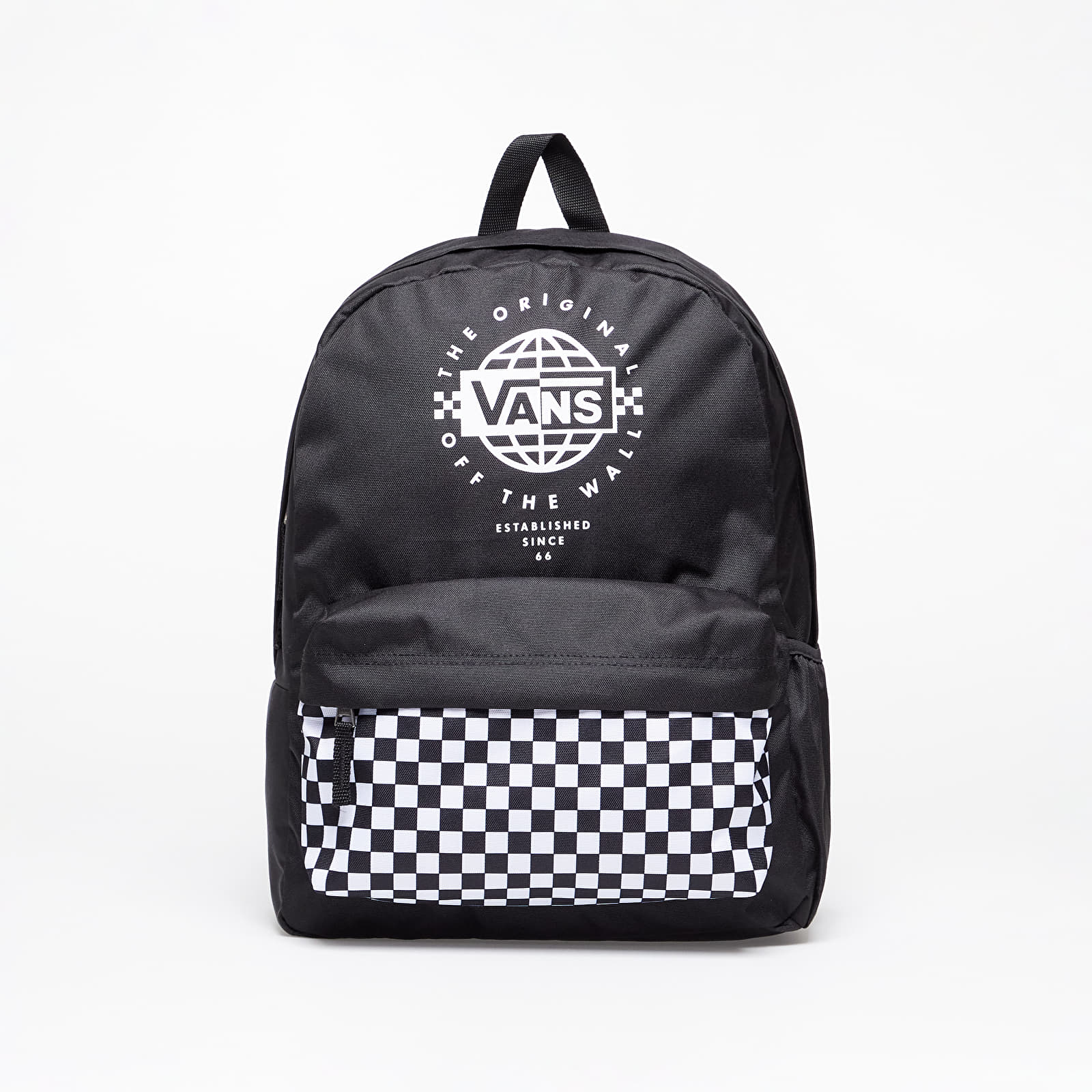 Vans black and white backpack sale