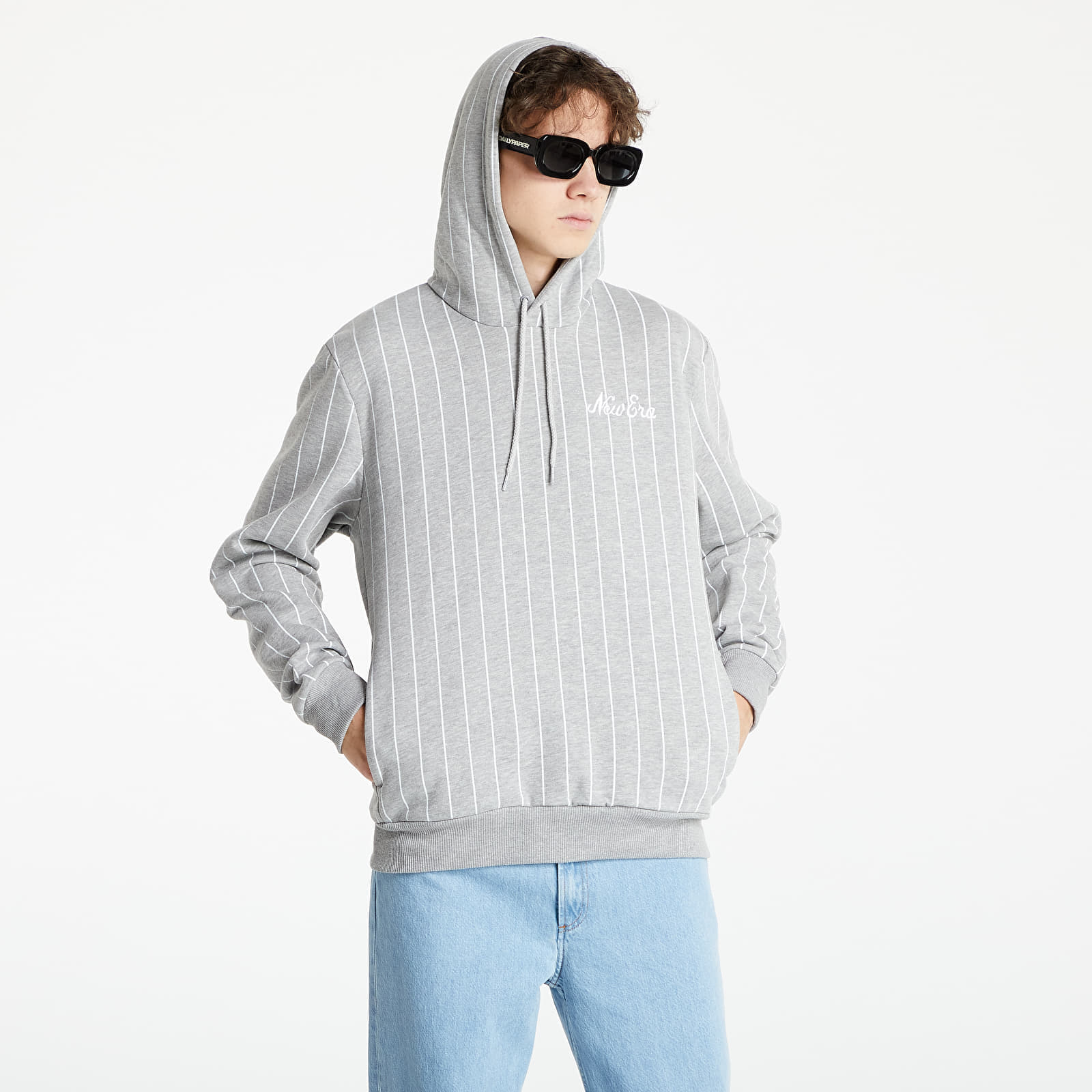 Sweatshirts New Era Heritage Pin Stripe Hoodie Heather Grey