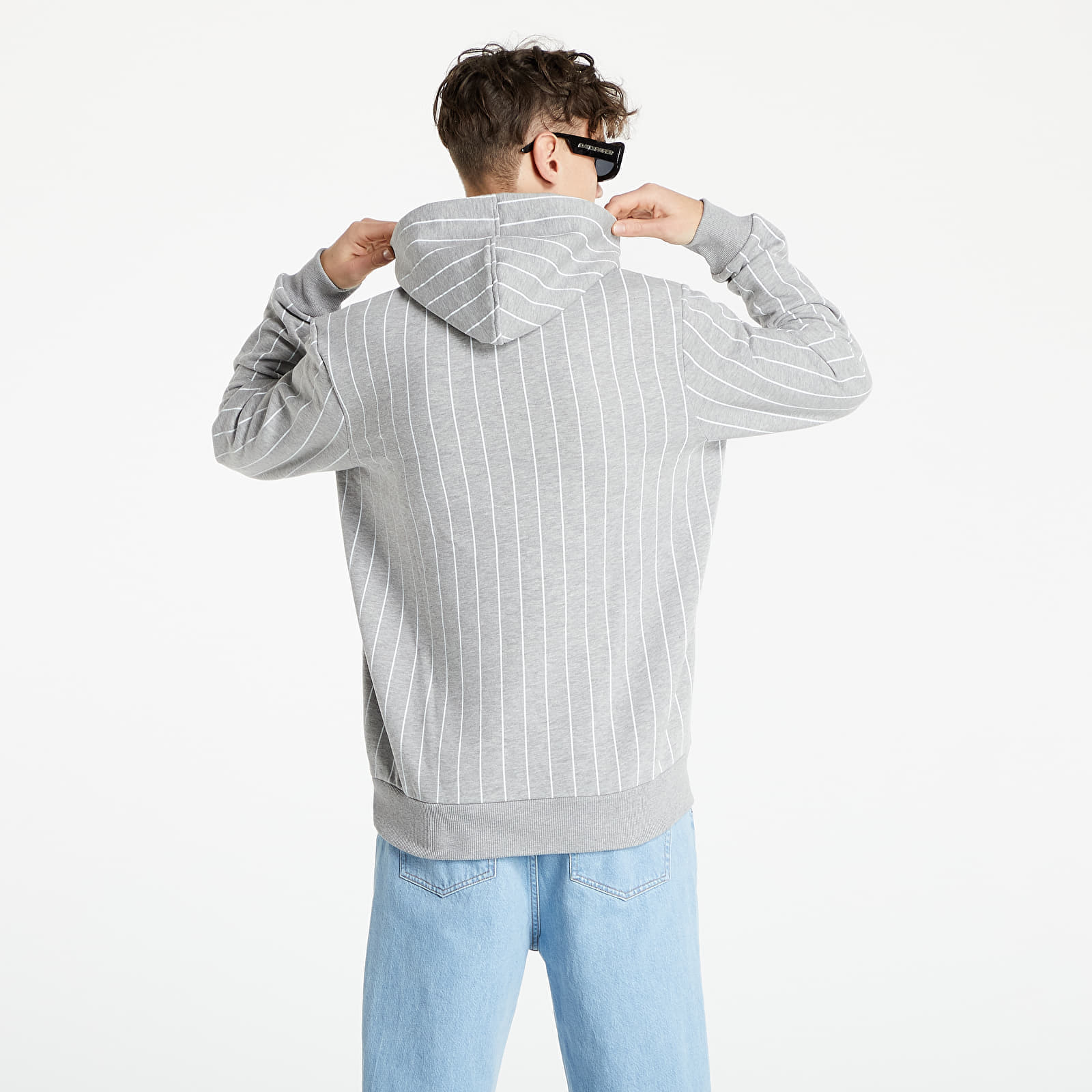Sweatshirts New Era Heritage Pin Stripe Hoodie Heather Grey