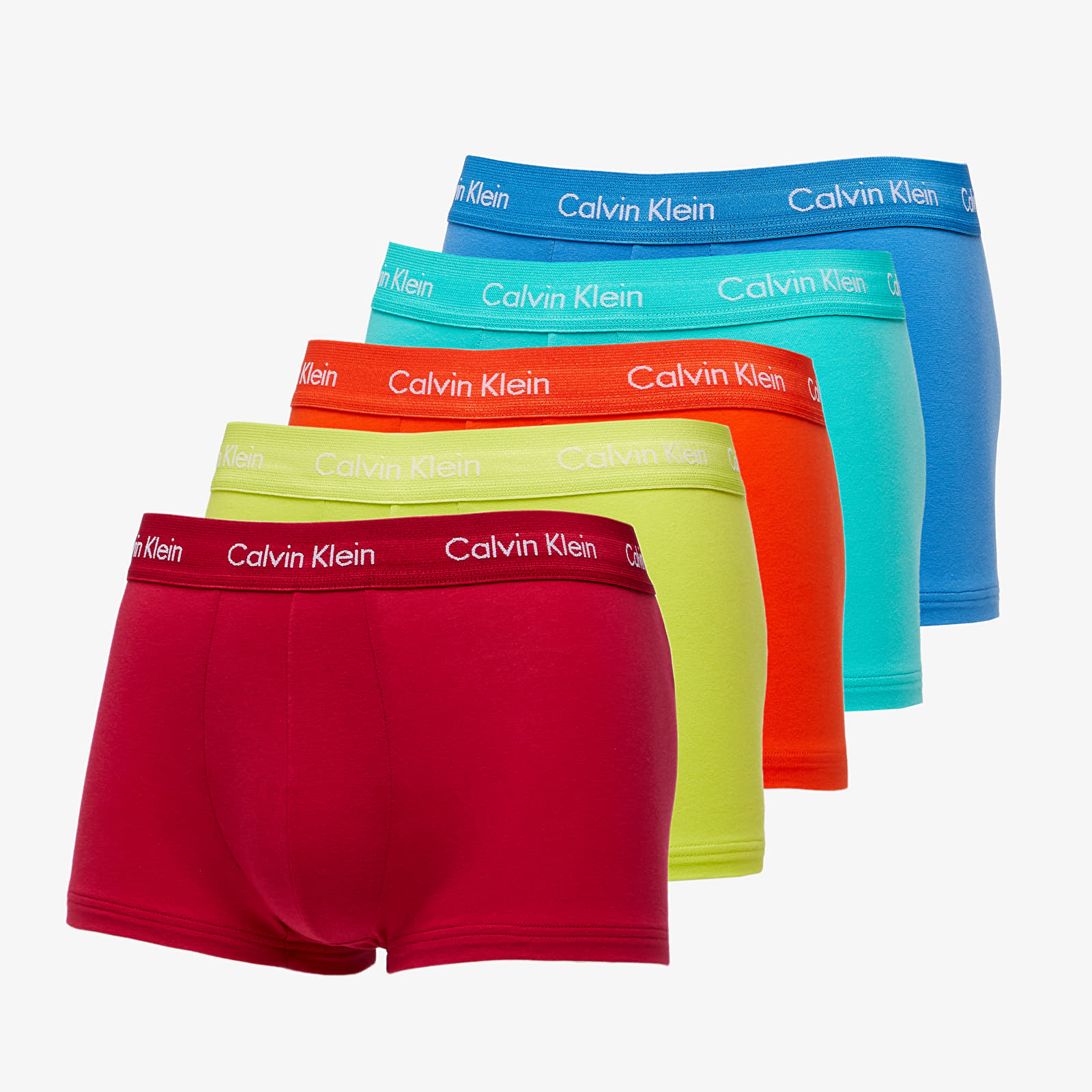 Calvin Klein Men's Cotton Stretch 5 Pack Pride Pack Low Rise Trunks -  NB2206