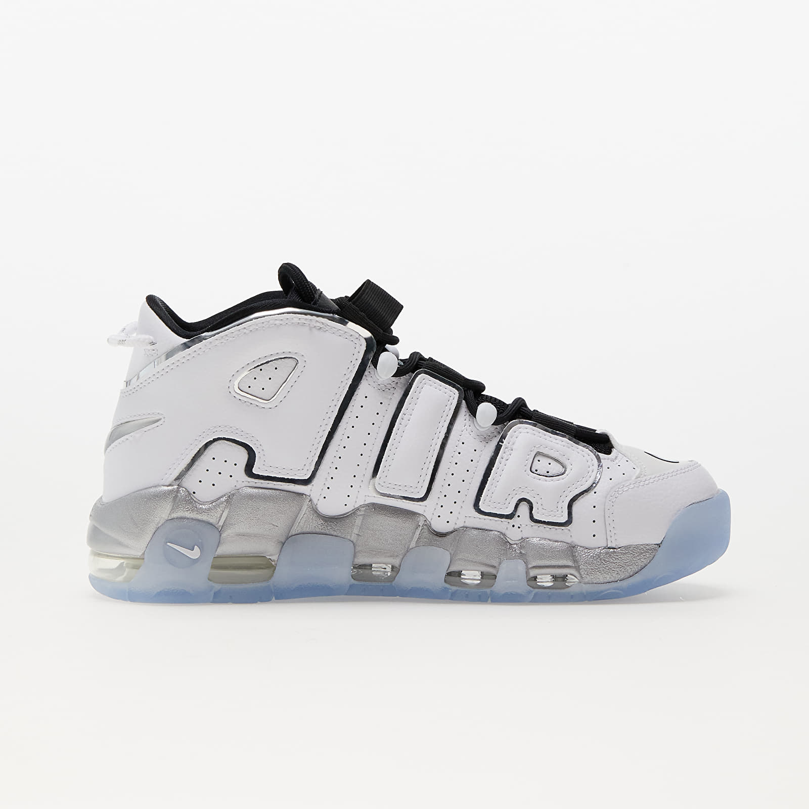 Sneakers und Schuhe für Frauen Nike W Air More Uptempo White/ Metallic Silver-Black-Clear