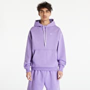 Nike Solo Swoosh Men's French Terry Pullover Hoodie Space Purple/ White