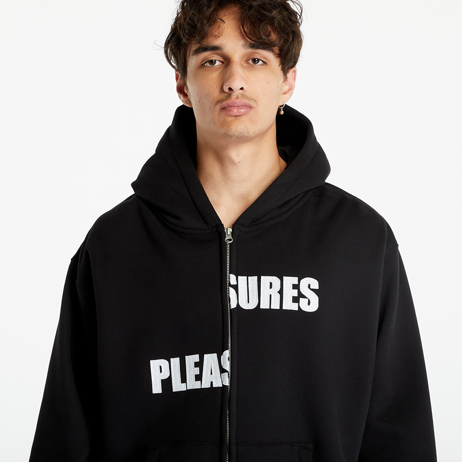 Sweatshirts PLEASURES Evolution Zip Up Hoodie Black