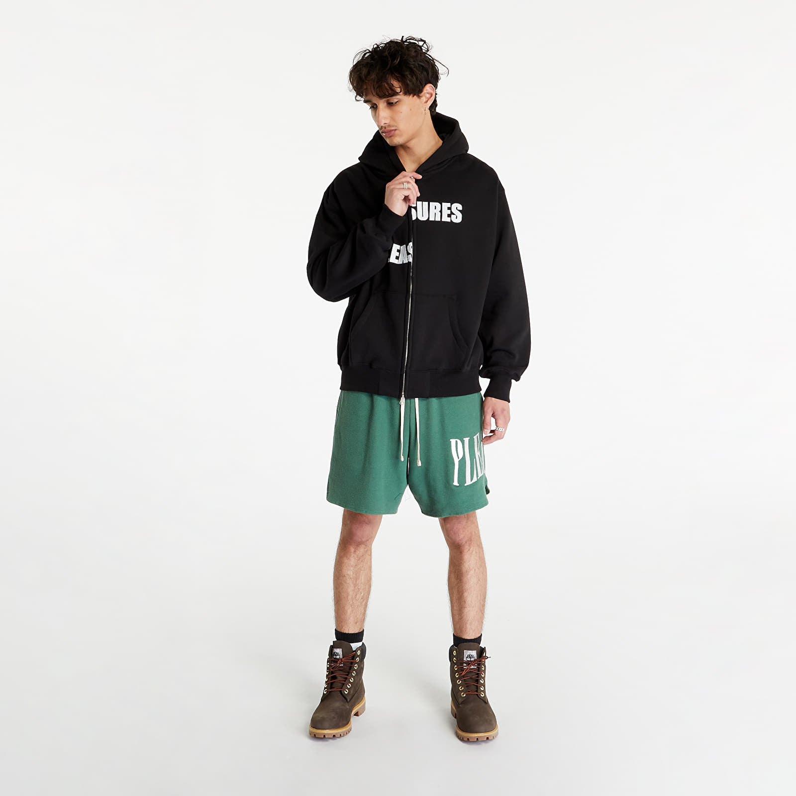 Sweatshirts PLEASURES Evolution Zip Up Hoodie Black