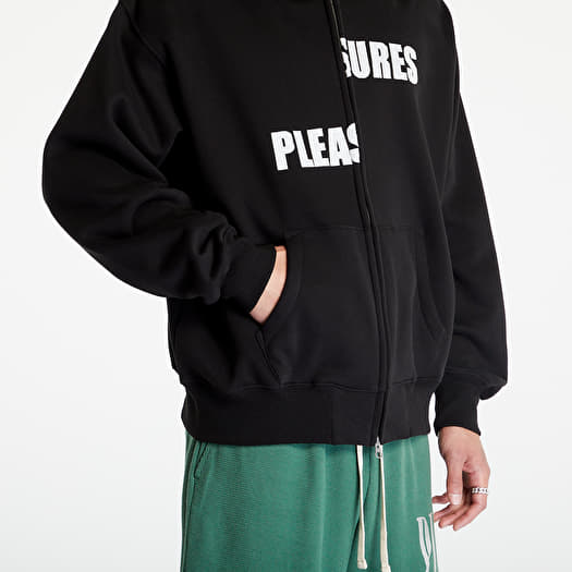 PLEASURES Evolution Zip Up Hoodie Black | Queens