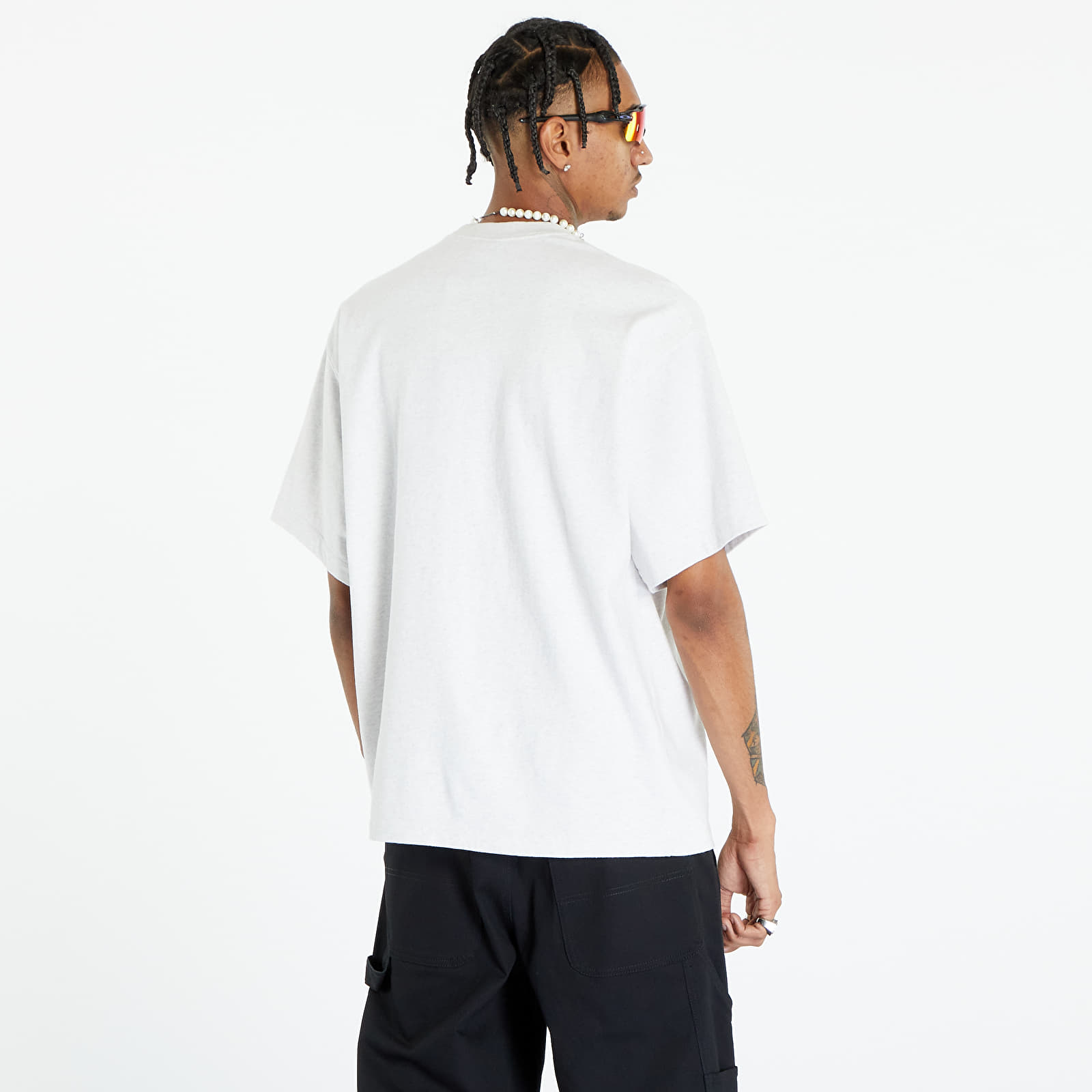 Magliette Nike Solo Swoosh Men's Short-Sleeve Heavyweight Top Birch Heather/ White