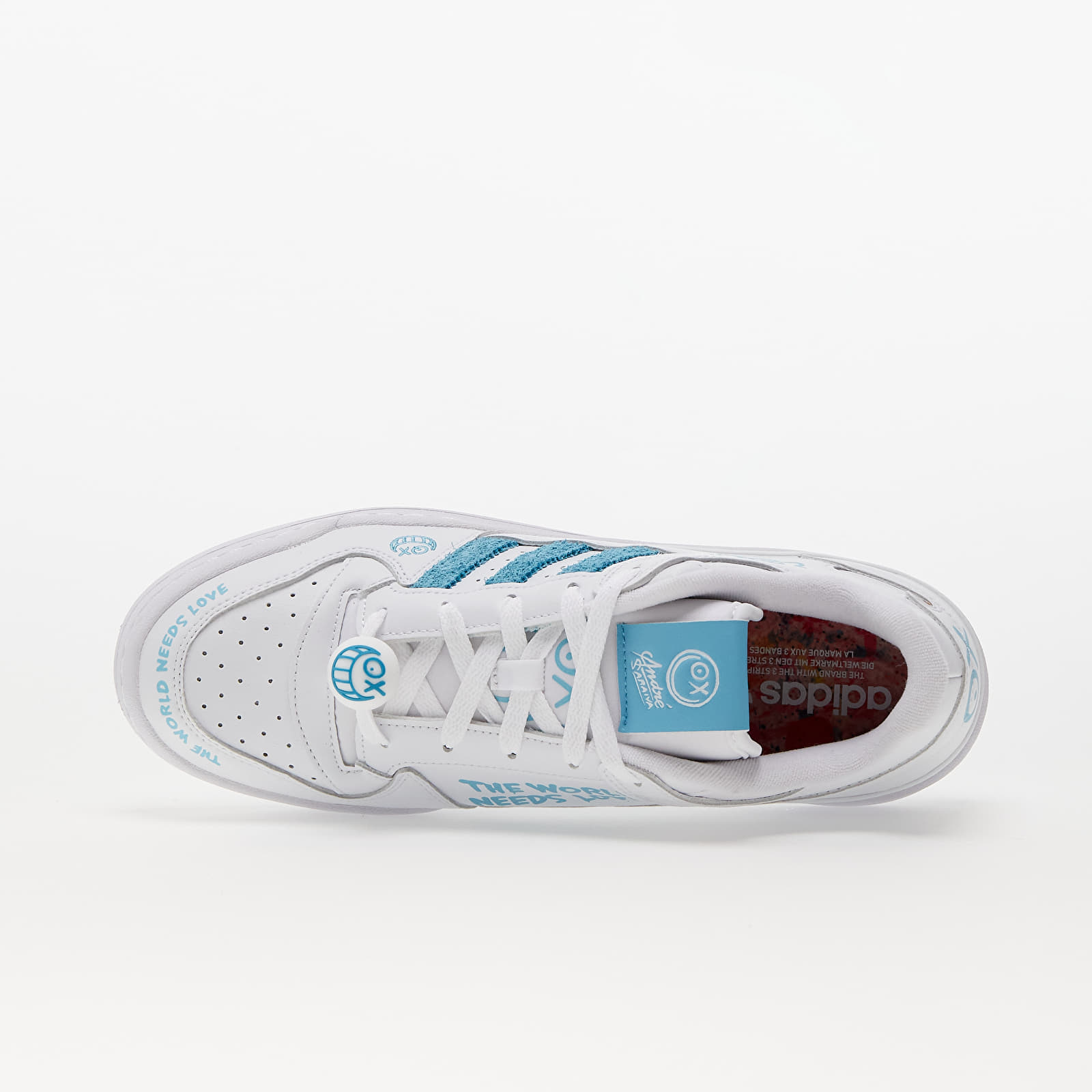 Miesten lenkkarit ja kengät adidas Originals x André Saraiva Forum Low Cl Ftw White/ Ftw White/ Ftw White