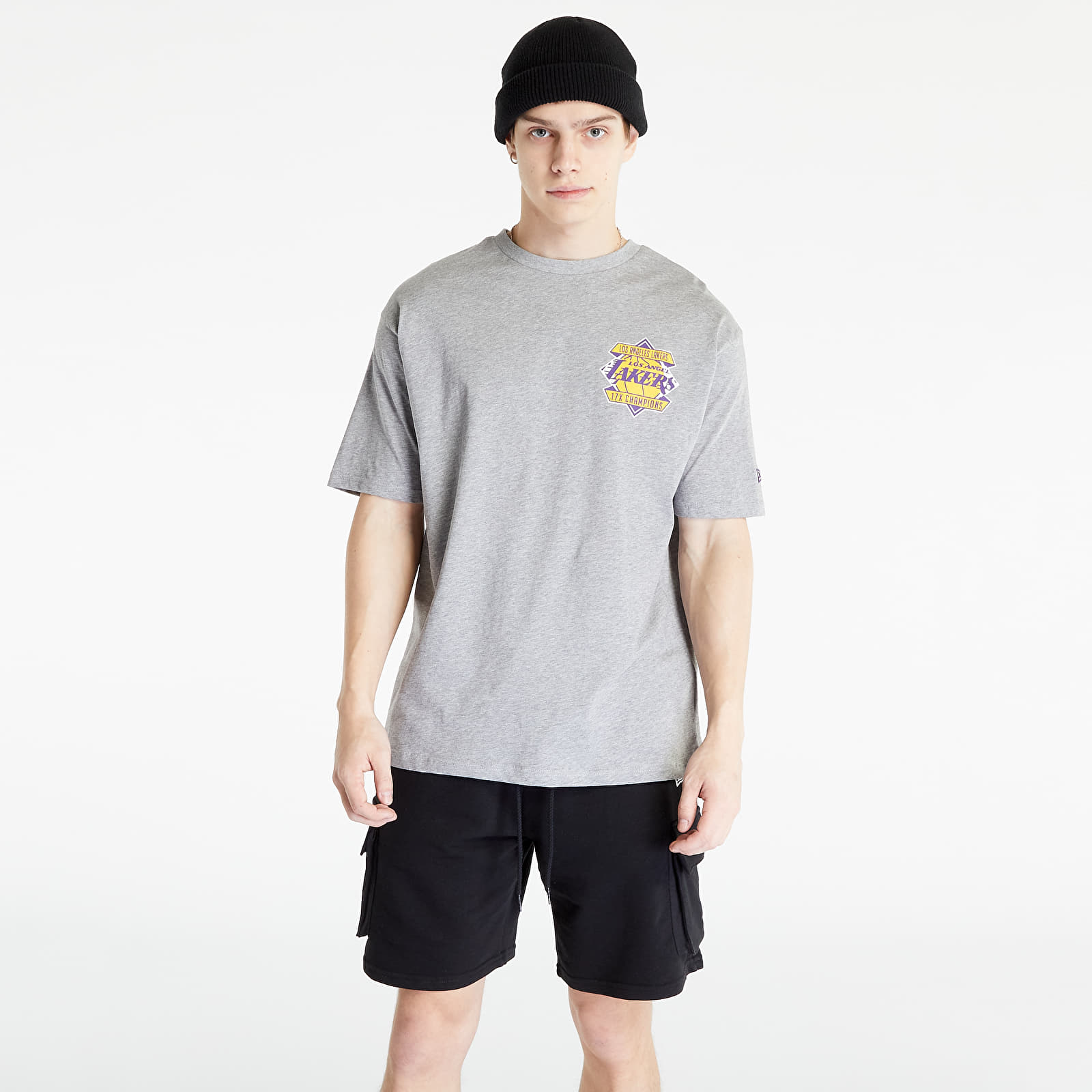 Tričká New Era LA Lakers NBA Championship Oversized T-Shirt Grey