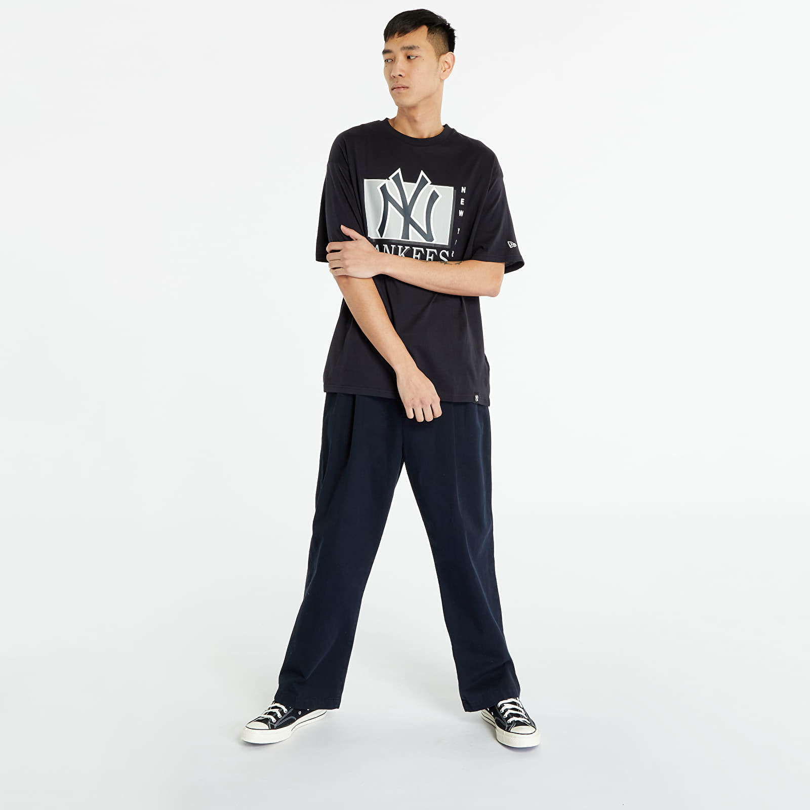 New Era - New York Yankees - T-Shirt - Navy/White : : Fashion