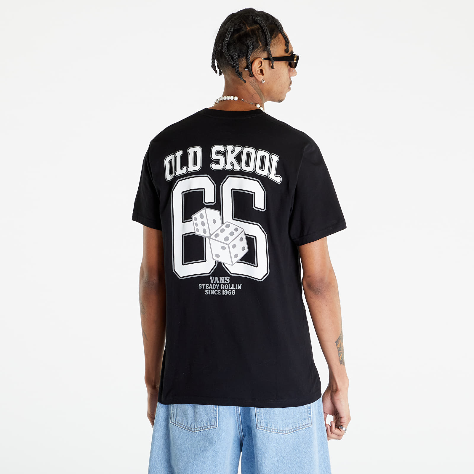 T Shirts Vans Steady Rollin Ss Tee Black Queens