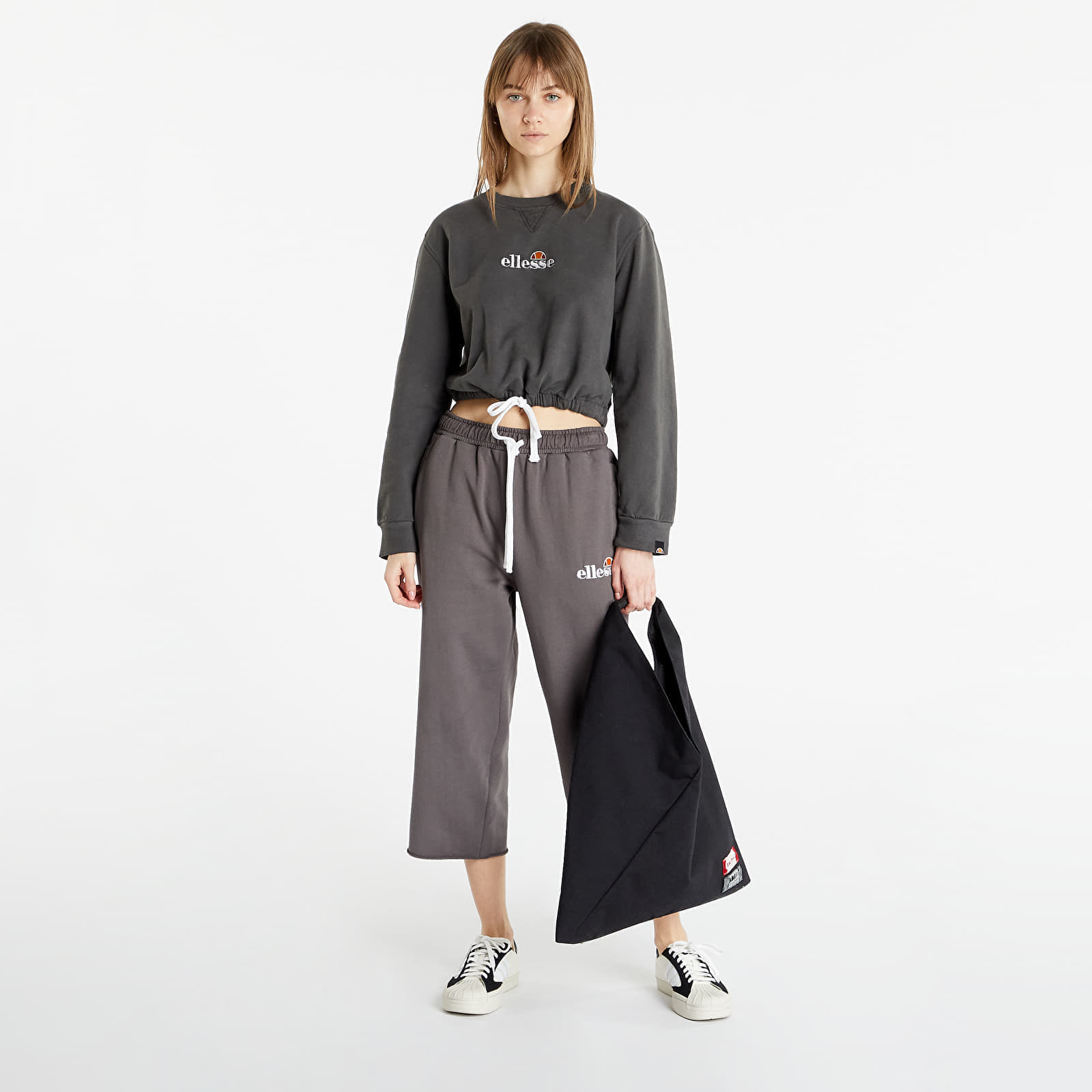Hoodies and sweatshirts Ellesse Popsy Cropped Sweatshirt Black