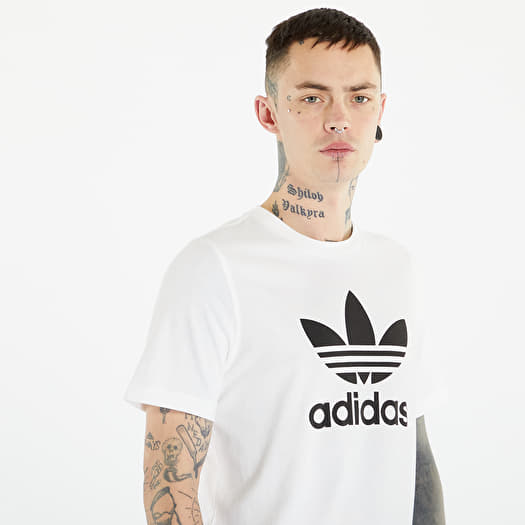 T-shirts adidas Originals Adicolor Trefoil Short Sleeve Tee White/ Black |  Queens