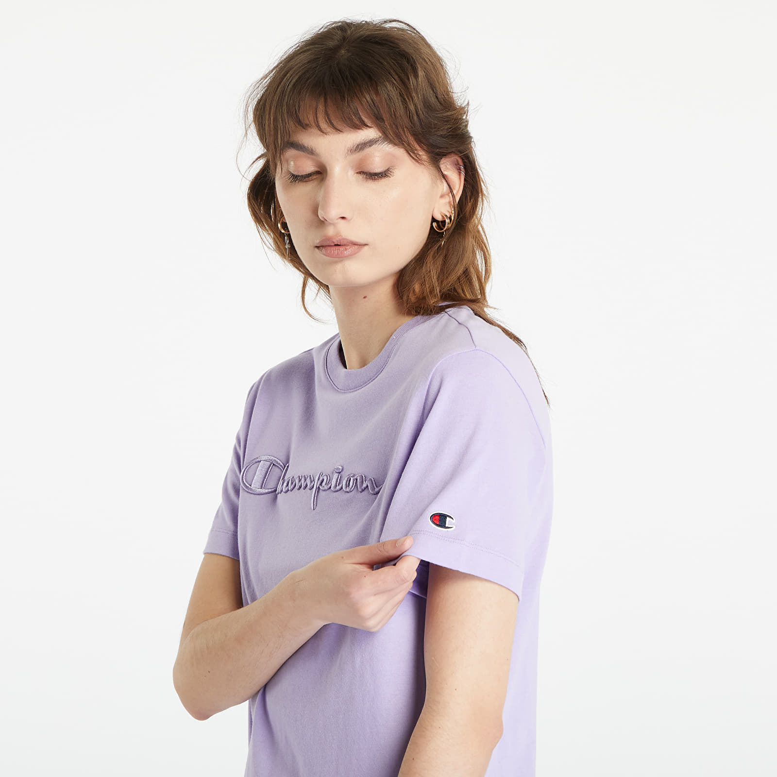 Champion t shirt womens outlet purple