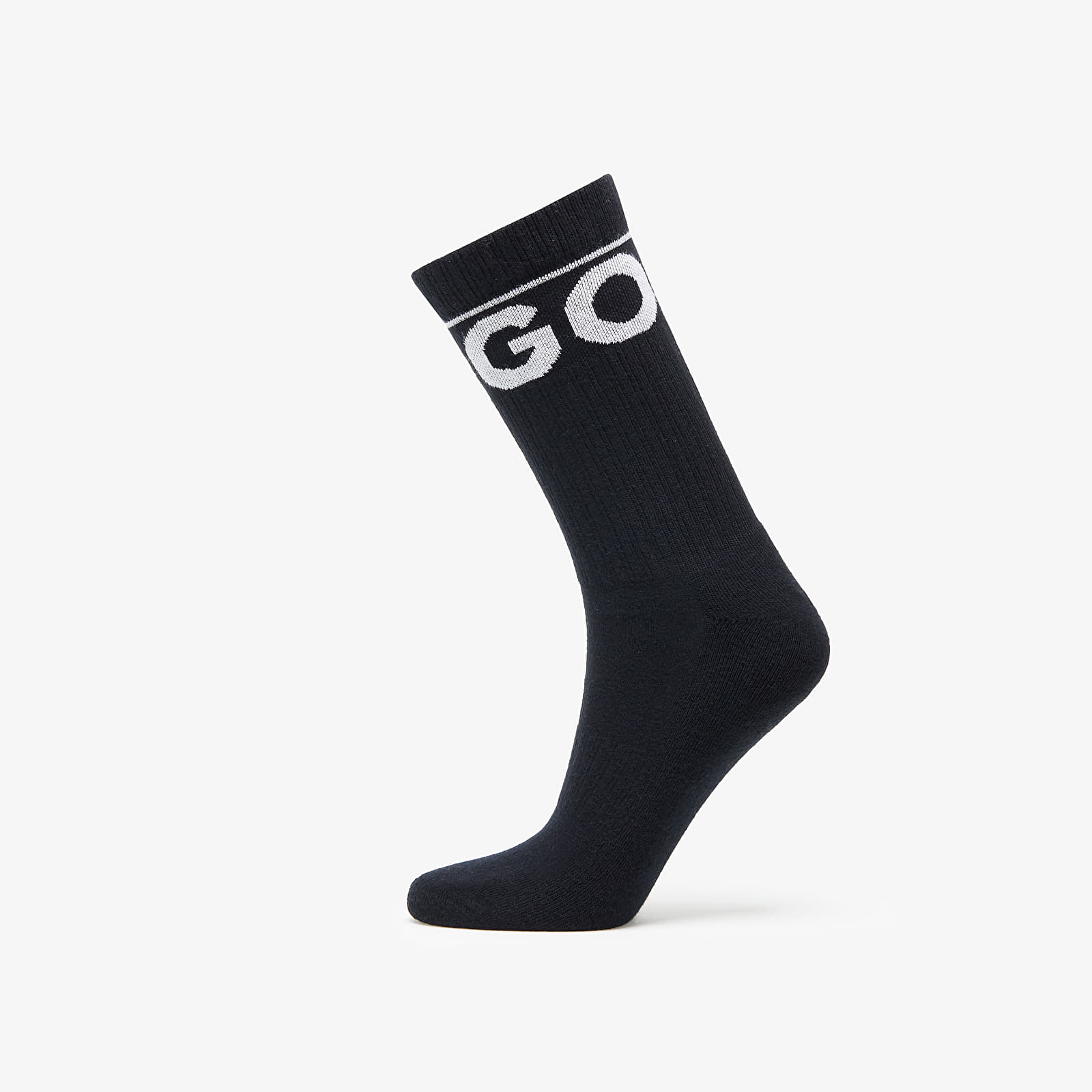 Zubehör Hugo Boss Finest Soft Cotton Rib Iconic Socks 2-Pack Black