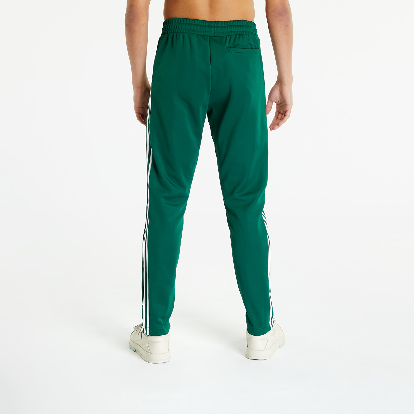 Dark green adidas track pants shop