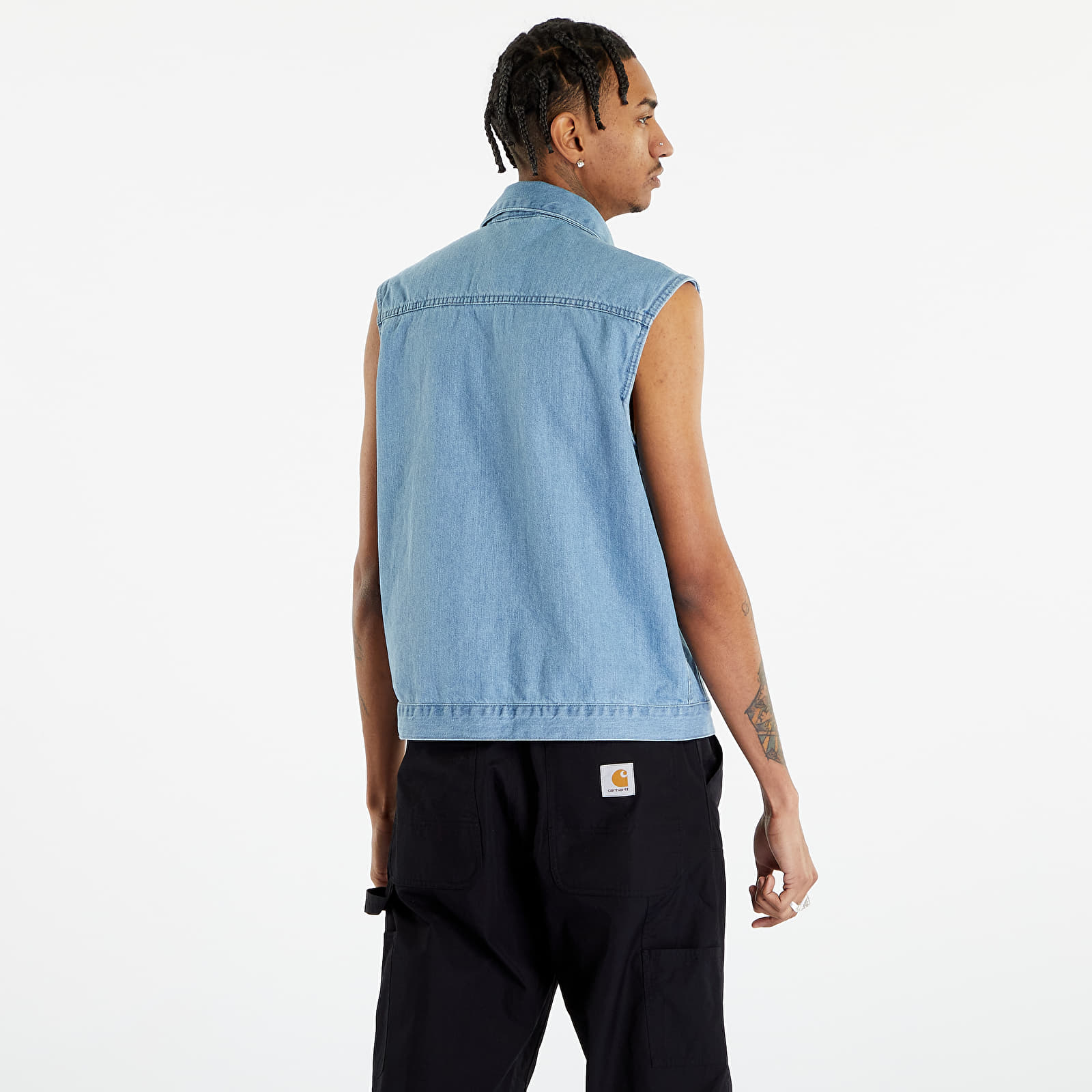 Vestid Urban Classics Denim Vest Lighter Washed