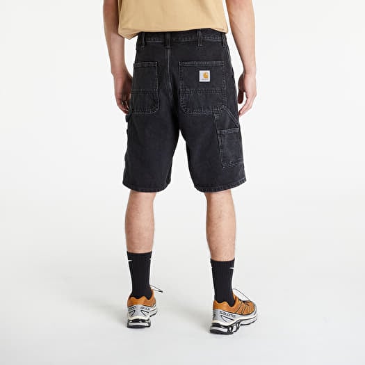 Black knee shorts best sale