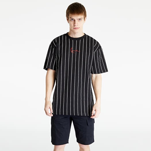 T-shirt Karl Kani Small Signature Pinstripe Tee Black/ White