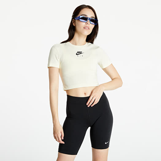 Tank Tops Nike Sportswear W Air Short Sleeve Crop Top Coconut Milk