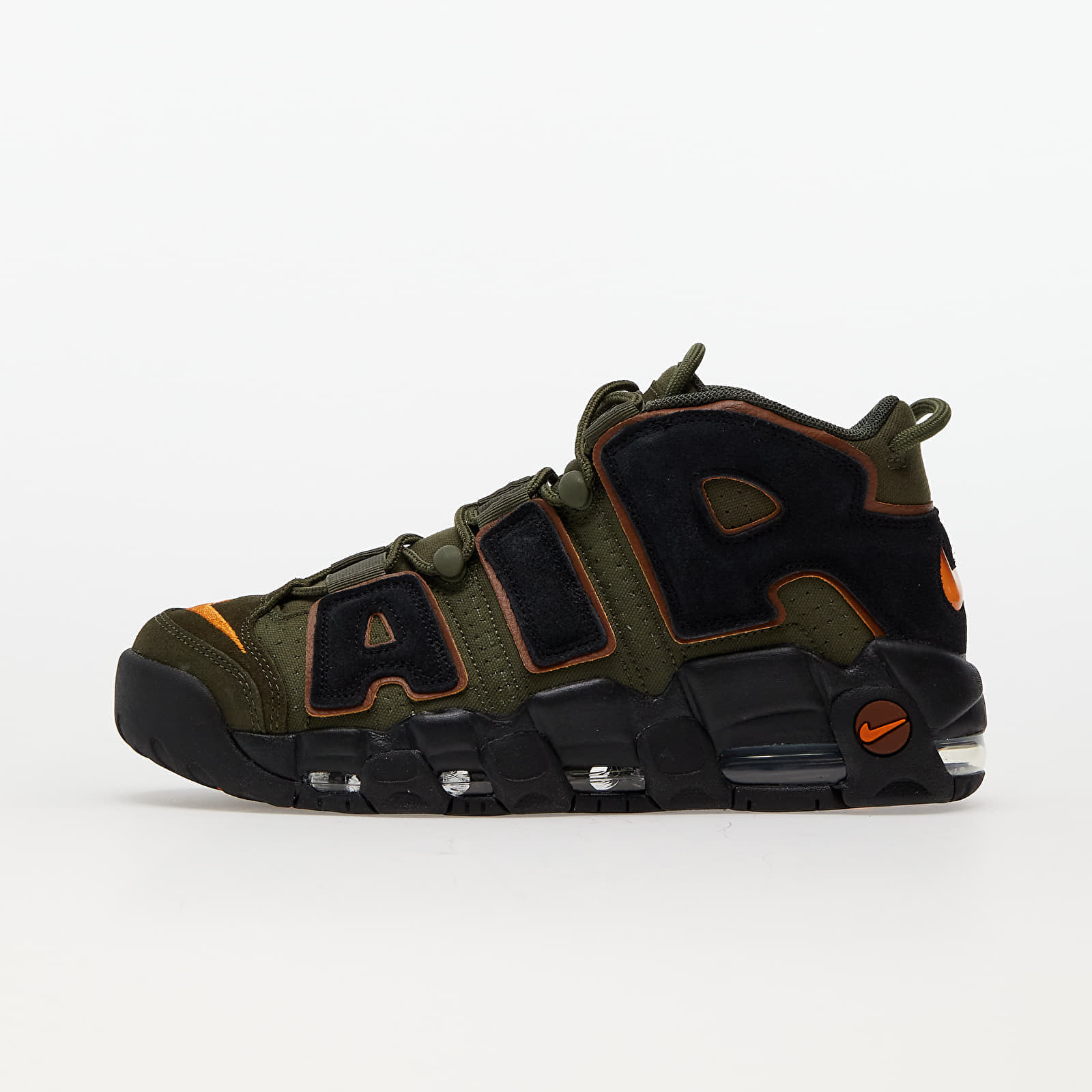 Men's sneakers and shoes Nike Air More Uptempo '96 Cargo Khaki/ Black-Pecan-Alpha Orange